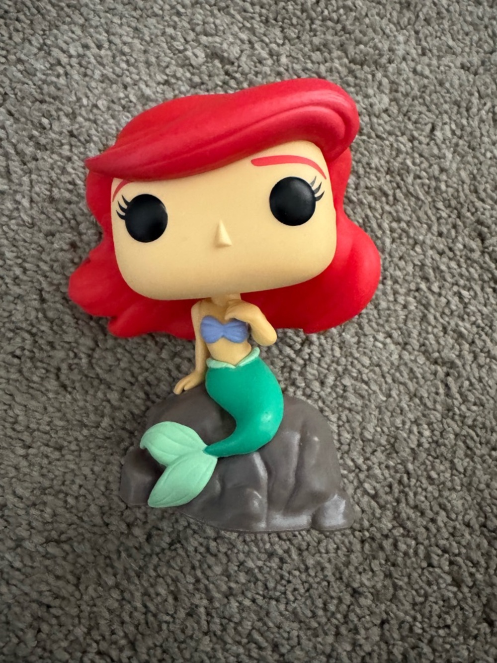 Ariel-Inspired Mermaid Vinyl Figure - Red Hair, Green Tail
